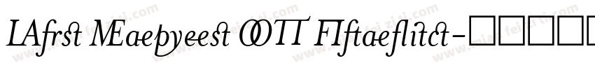 Mrs Eaves OT Italic字体转换